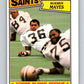 1987 Topps #274 Rueben Mayes RC Rookie Saints UER NFL Football