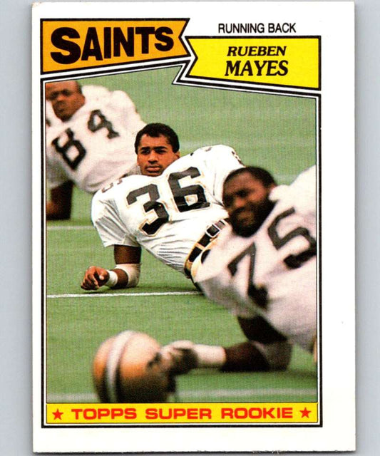 1987 Topps #274 Rueben Mayes RC Rookie Saints UER NFL Football