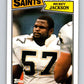 1987 Topps #279 Rickey Jackson Saints NFL Football Image 1