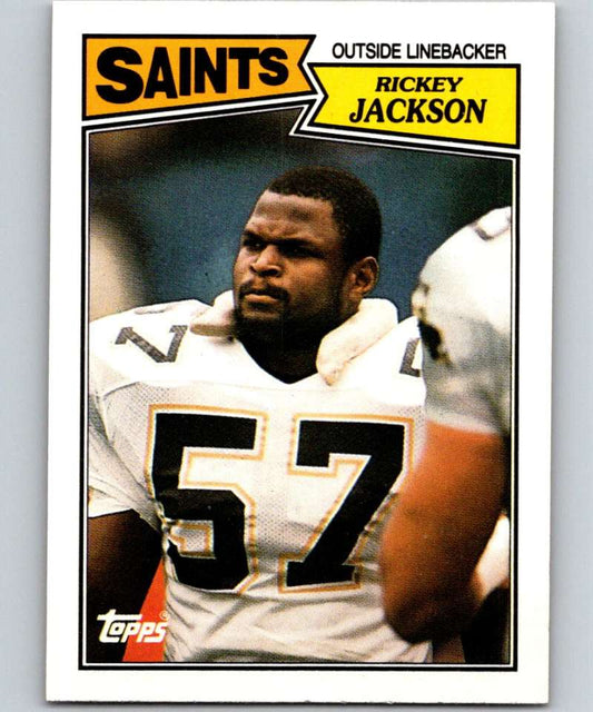 1987 Topps #279 Rickey Jackson Saints NFL Football Image 1
