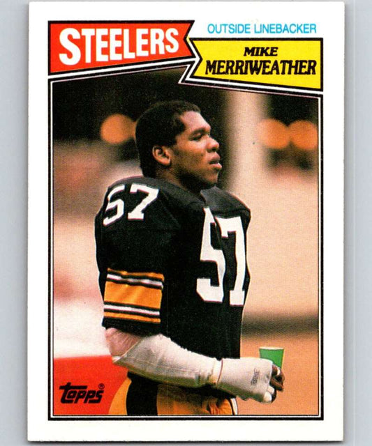 1987 Topps #291 Mike Merriweather Steelers NFL Football Image 1