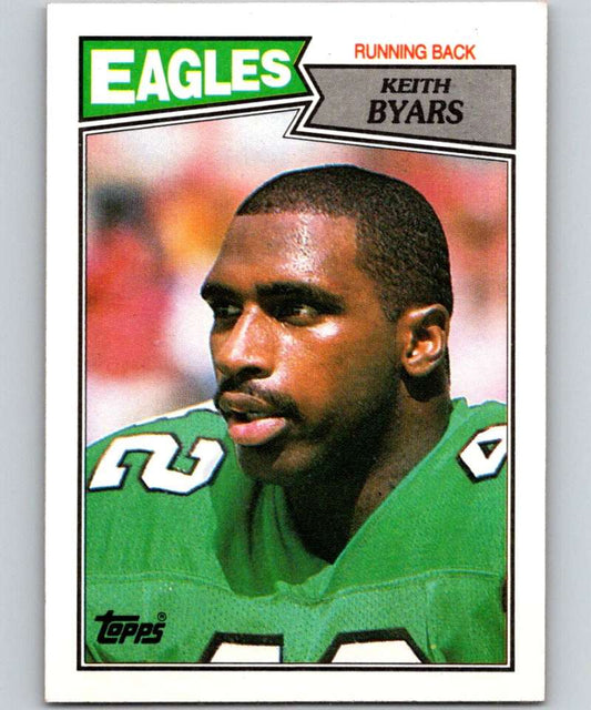 1987 Topps #297 Keith Byars RC Rookie Eagles NFL Football