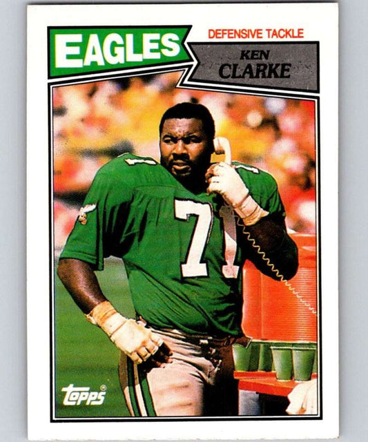 1987 Topps #302 Ken Clarke Eagles NFL Football