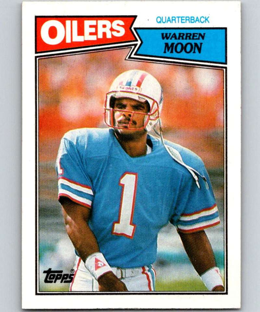 1987 Topps #307 Warren Moon Oilers NFL Football