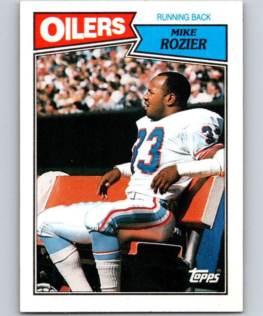 1987 Topps #308 Mike Rozier Oilers NFL Football Image 1