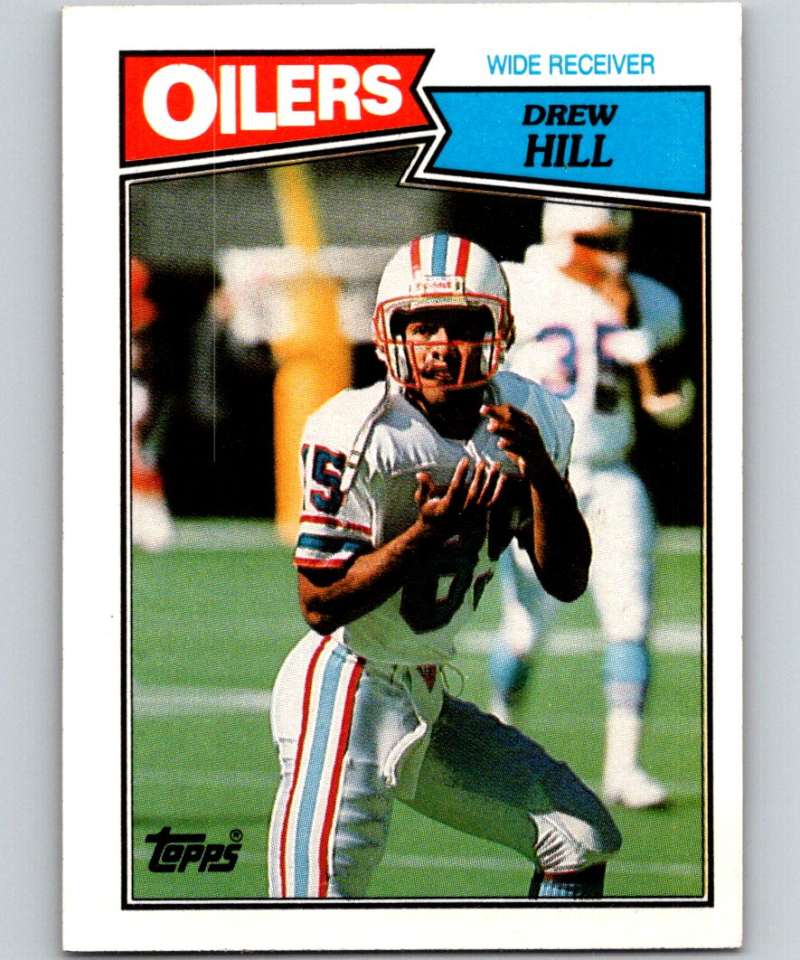 1987 Topps #309 Drew Hill Oilers NFL Football Image 1