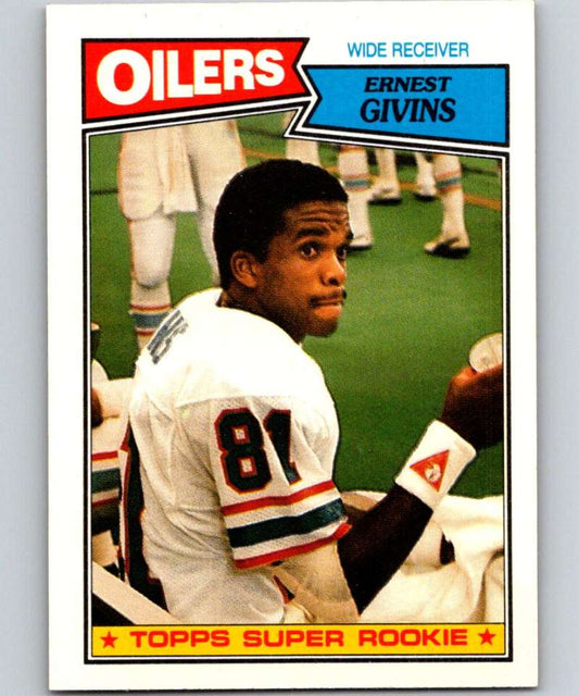 1987 Topps #310 Ernest Givins RC Rookie Oilers NFL Football