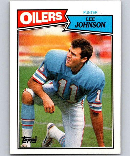1987 Topps #311 Lee Johnson RC Rookie Oilers NFL Football Image 1