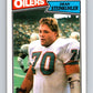 1987 Topps #313 Dean Steinkuhler RC Rookie Oilers NFL Football Image 1