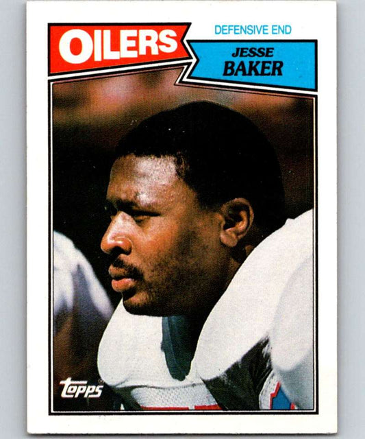 1987 Topps #316 Jesse Baker Oilers NFL Football Image 1