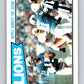 1987 Topps #317 Eric Hipple Lions TL NFL Football Image 1