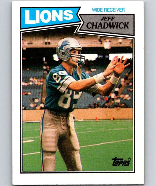 1987 Topps #321 Jeff Chadwick Lions NFL Football