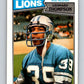 1987 Topps #322 Leonard Thompson Lions NFL Football Image 1