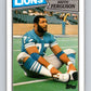 1987 Topps #326 Keith Ferguson Lions NFL Football Image 1