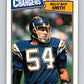 1987 Topps #348 Billy Ray Smith Chargers NFL Football