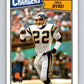 1987 Topps #349 Gill Byrd Chargers NFL Football Image 1