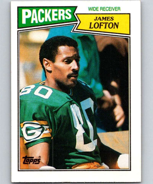 1987 Topps #354 James Lofton Packers NFL Football Image 1