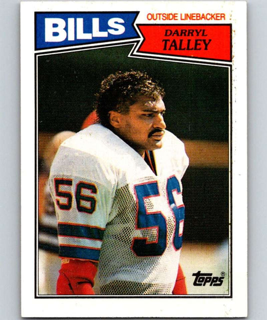 1987 Topps #370 Darryl Talley Bills NFL Football Image 1