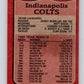 1987 Topps #372 Rohn Stark Colts TL NFL Football Image 2