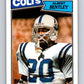 1987 Topps #376 Albert Bentley Colts NFL Football Image 1