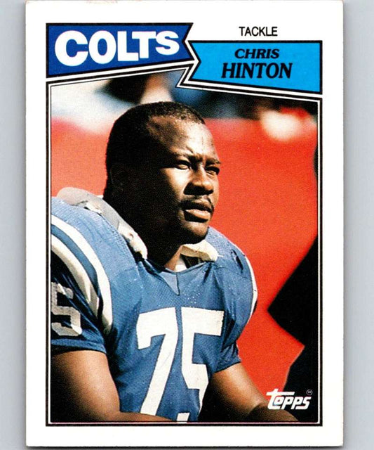 1987 Topps #380 Chris Hinton Colts NFL Football