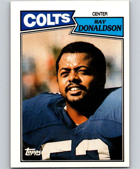 1987 Topps #381 Ray Donaldson Colts NFL Football Image 1