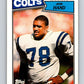 1987 Topps #382 Jon Hand RC Rookie Colts NFL Football Image 1