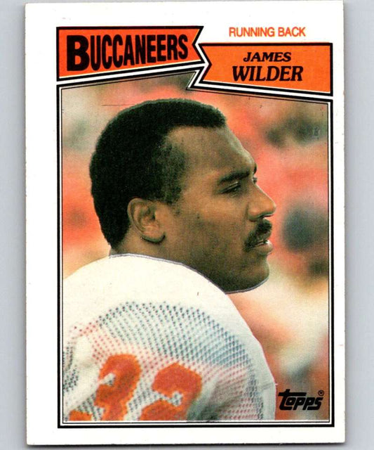 1987 Topps #385 James Wilder Buccaneers NFL Football Image 1