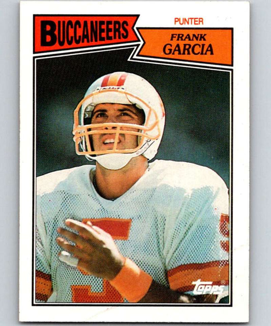 1987 Topps #386 Frank Garcia Buccaneers NFL Football Image 1