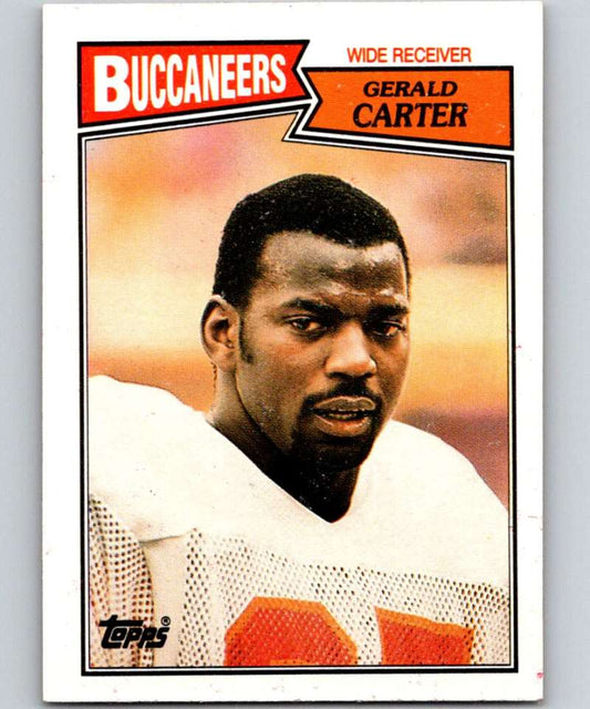1987 Topps #387 Gerald Carter Buccaneers NFL Football Image 1