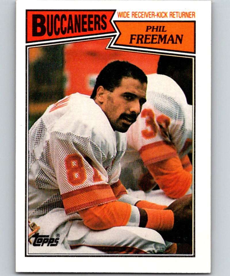 1987 Topps #388 Phil Freeman Buccaneers NFL Football Image 1