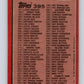 1987 Topps #395 Checklist 133-264 NFL Football
