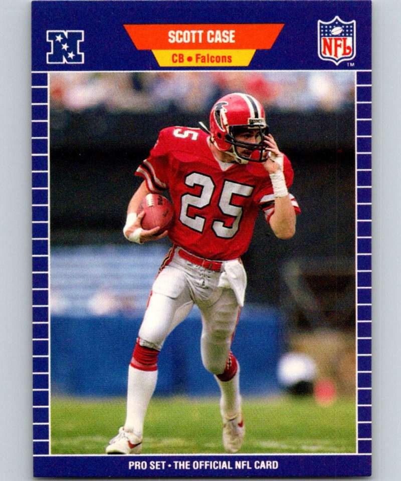 1989 Pro Set #5 Scott Case RC Rookie Falcons NFL Football Image 1