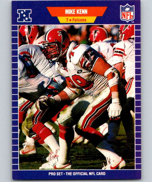 1989 Pro Set #11 Mike Kenn Falcons NFL Football Image 1