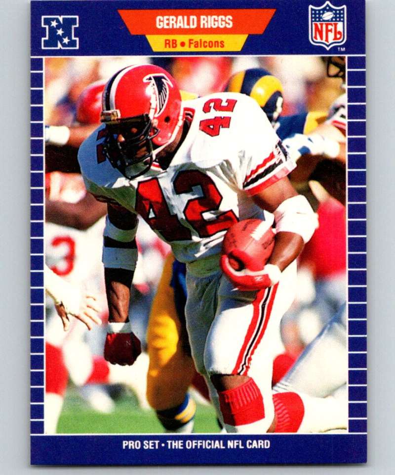 1989 Pro Set #14 Gerald Riggs Falcons UER NFL Football Image 1