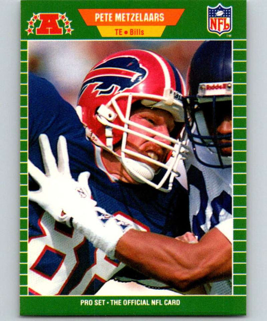 1989 Pro Set #24 Pete Metzelaars Bills NFL Football Image 1