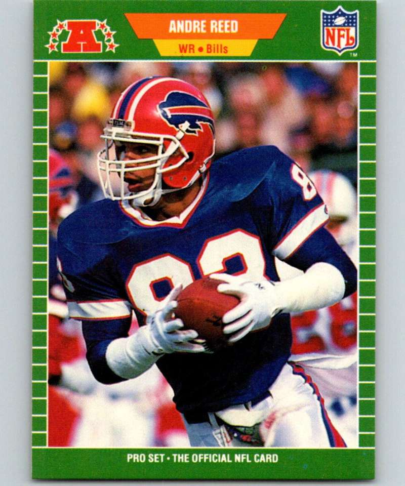 1989 Pro Set #26 Andre Reed Bills NFL Football Image 1