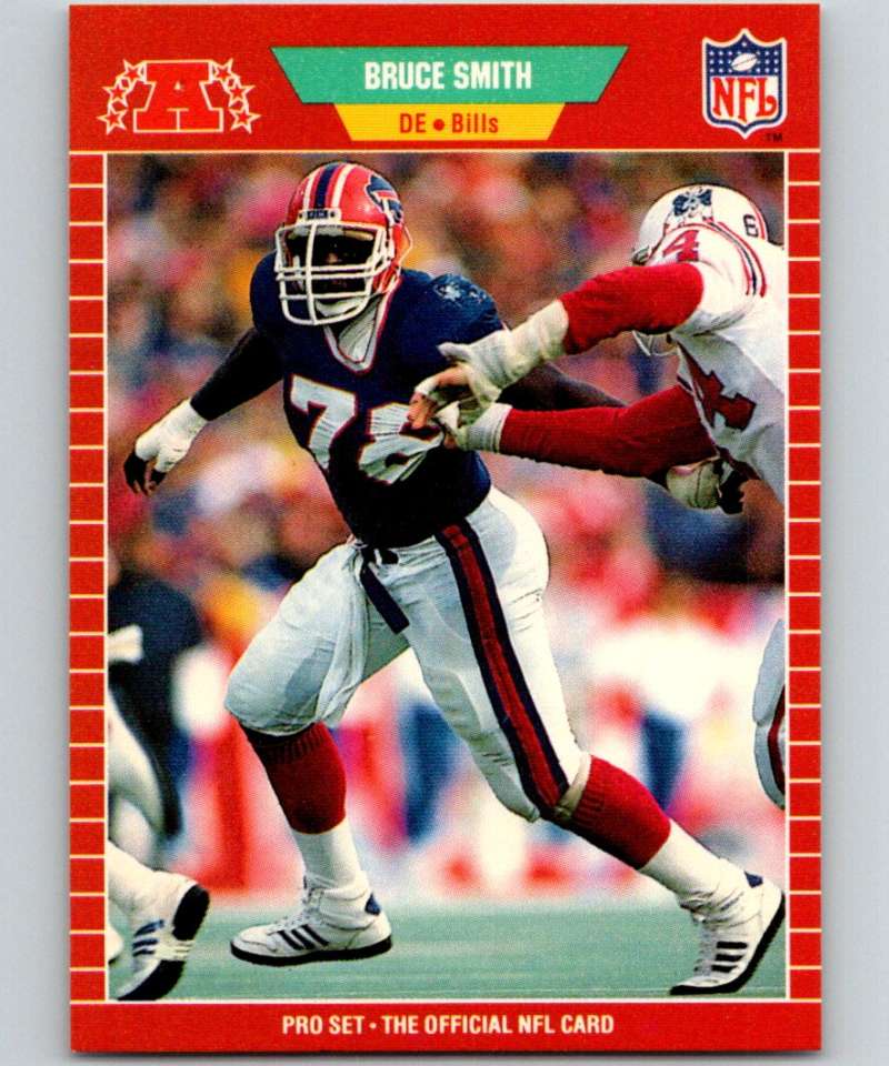 1989 Pro Set #28 Bruce Smith Bills NFL Football Image 1