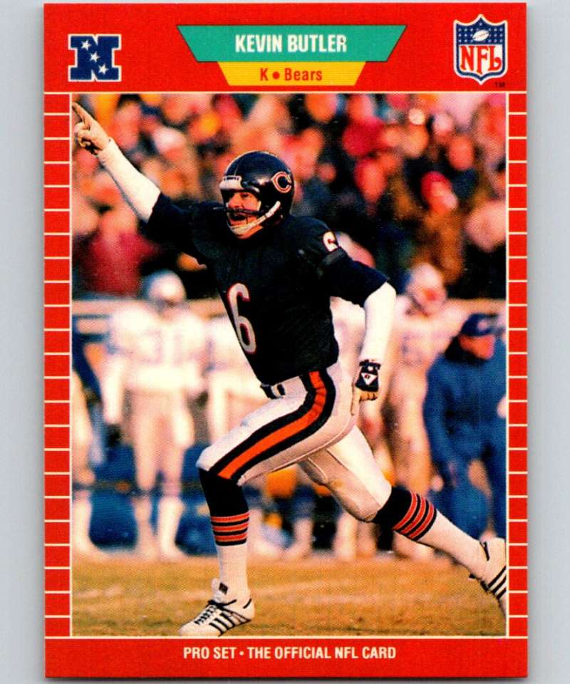 1989 Pro Set #36 Kevin Butler Bears NFL Football Image 1