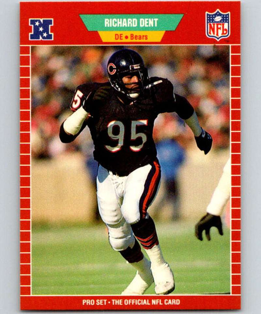 1989 Pro Set #38 Richard Dent Bears NFL Football Image 1