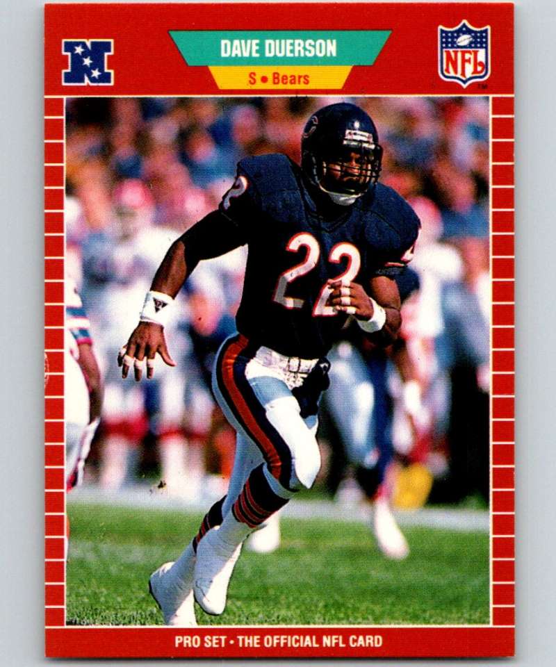 1989 Pro Set #39 Dave Duerson Bears NFL Football Image 1