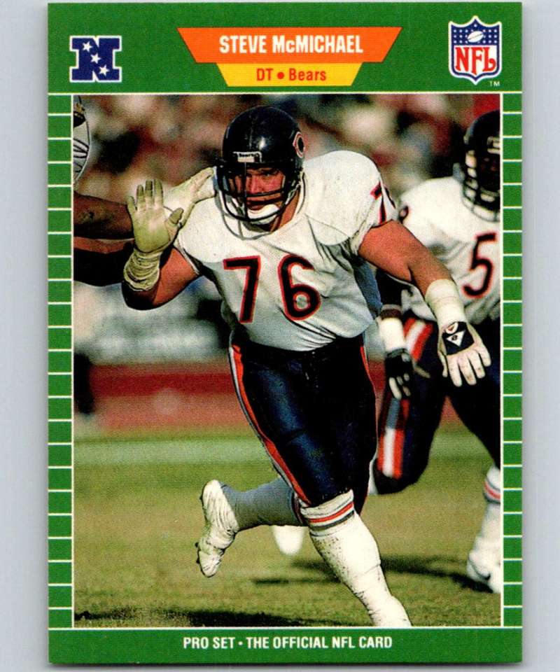1989 Pro Set #45 Steve McMichael Bears NFL Football Image 1