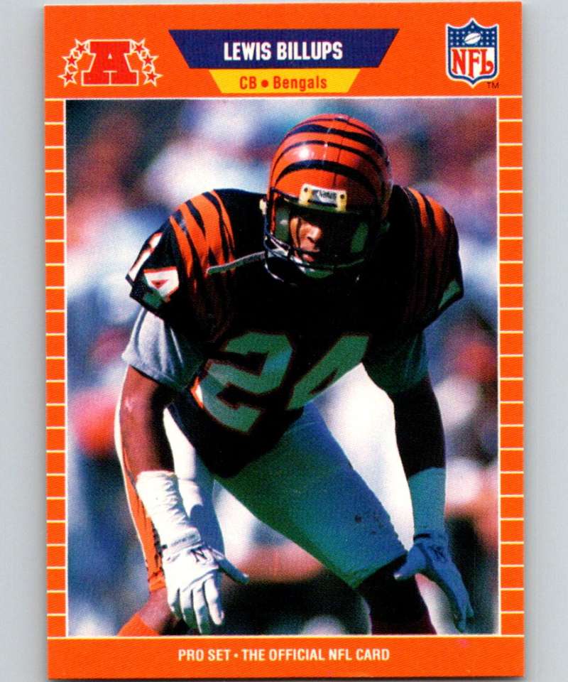 1989 Pro Set #54 Lewis Billups Bengals NFL Football Image 1