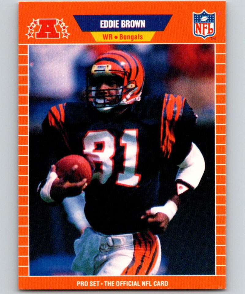 1989 Pro Set #56 Eddie Brown Bengals NFL Football Image 1