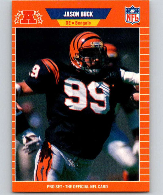 1989 Pro Set #57 Jason Buck RC Rookie Bengals NFL Football