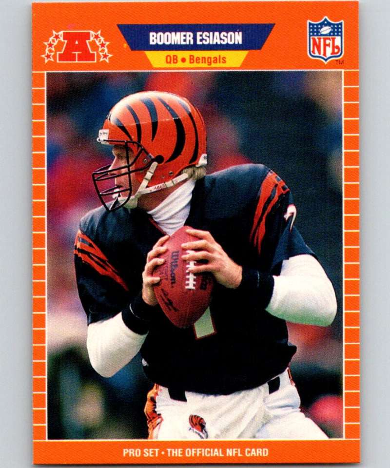 1989 Pro Set #58 Boomer Esiason Bengals NFL Football Image 1