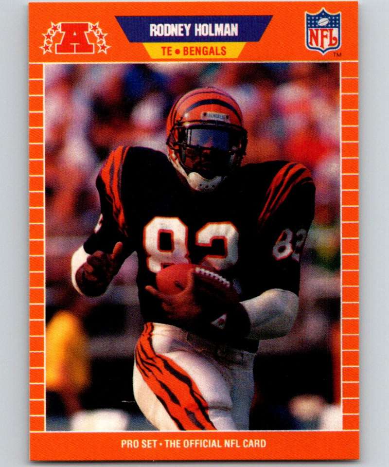 1989 Pro Set #60 Rodney Holman RC Rookie Bengals ERR NFL Football Image 1
