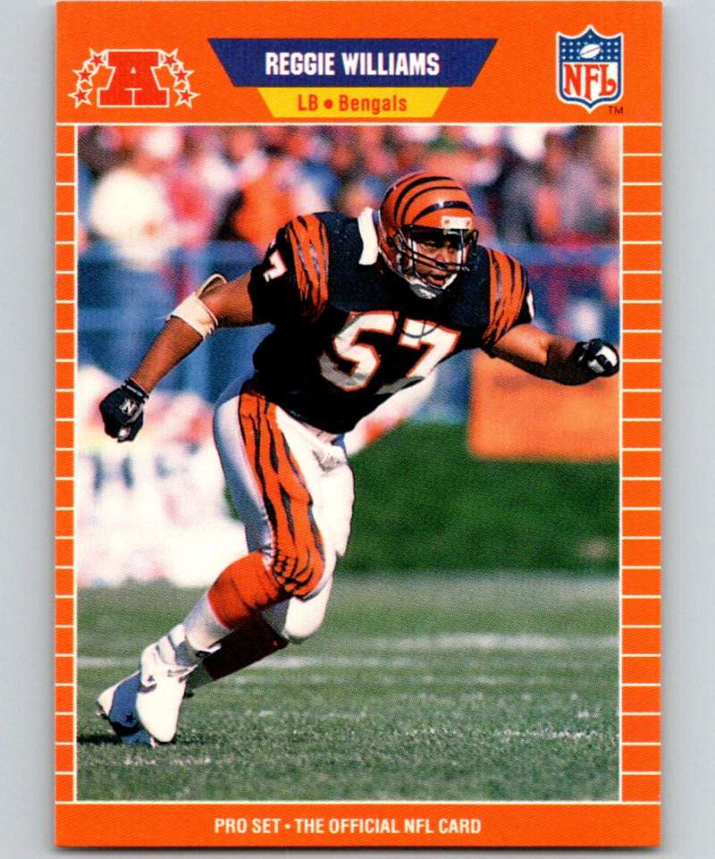 1989 Pro Set #61 Reggie Williams Bengals NFL Football Image 1