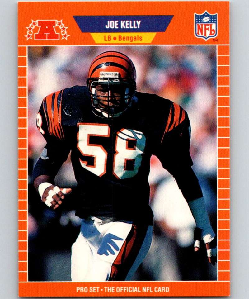 1989 Pro Set #62 Joe Kelly RC Rookie Bengals NFL Football Image 1