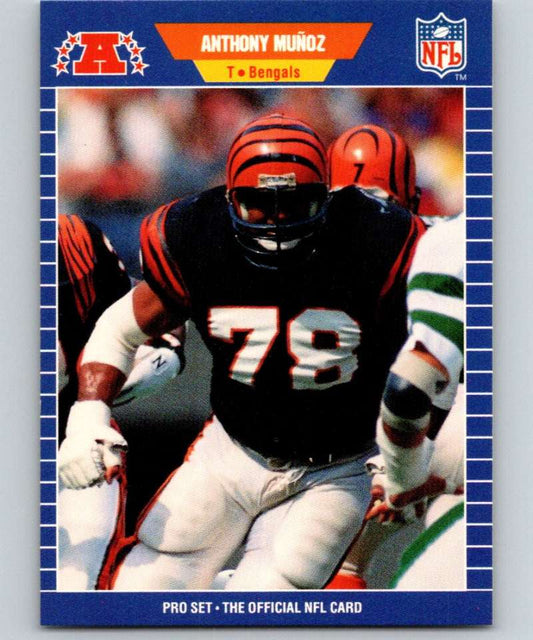 1989 Pro Set #66 Anthony Munoz Bengals NFL Football Image 1
